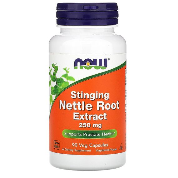 Комплекс для здоров'я передміхурової залози NOW Foods Nettle Root 250 mg 90 Veg Caps