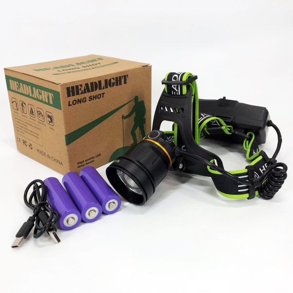 Ліхтарик налобний PLD-A12-2PM10-2TG (WHITE+UV), Ліхтар акумуляторний для риболовлі, Ліхтарик налобний потужний | Зображення 4