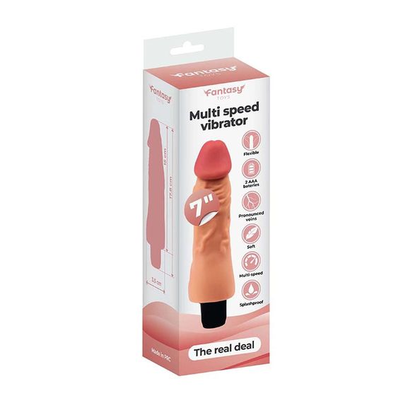 Реалістичний вібратор Soft Vibrator 17.8 cm – The Real Deal Sex Aura | Зображення 6