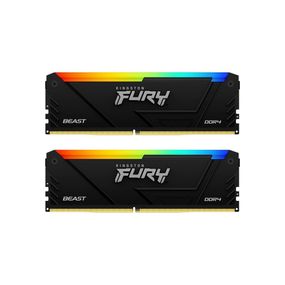 Модуль пам'яті для комп'ютера DDR4 32GB (2x16GB) 3600 MHz FURY Beast RGB Kingston Fury (ex.HyperX) (KF436C18BB2AK2/32)