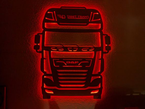 Панно декоративная картина на стену DAF LED 16 цветов телефон 760х900 acr-p000181 | Зображення 3