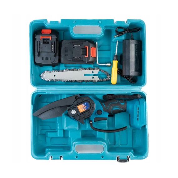Акумуляторна міні пила 24В, 1500 мАг, з 2-ма акумуляторами та кейсом, TL 0600 / Ланцюгова електропила / Ручна електрична пилка | Зображення 8
