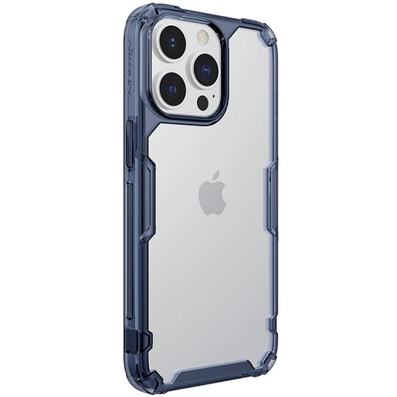 TPU чохол Nillkin Nature Pro Series для Apple iPhone 14 Pro Max (6.7") Синій (прозорий) | Зображення 1
