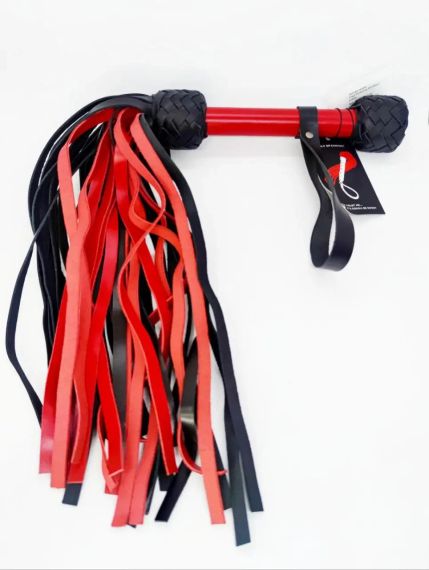 Флогер модель Flog3-35хвостів RED/Black (Шкіра) N Sex Aura | Зображення 1