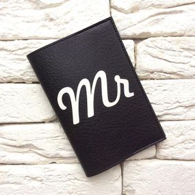 Обложка для паспорта Mr (черный)