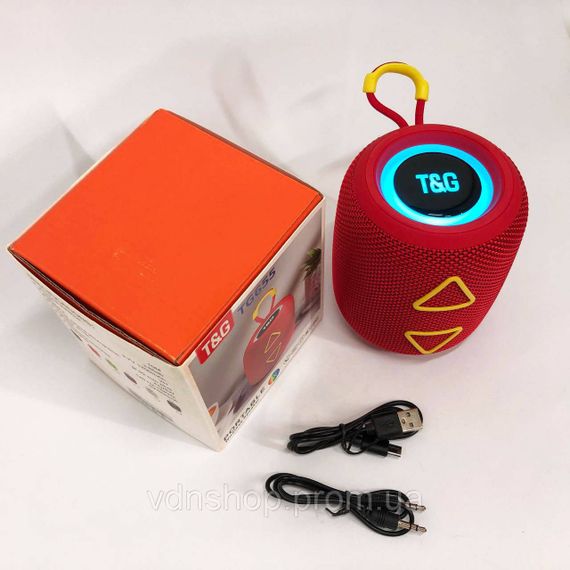 Bluetooth колонка з динамічним підсвічуванням TG655, Бездротова колонка переносна гучна CV-33 | Зображення 7