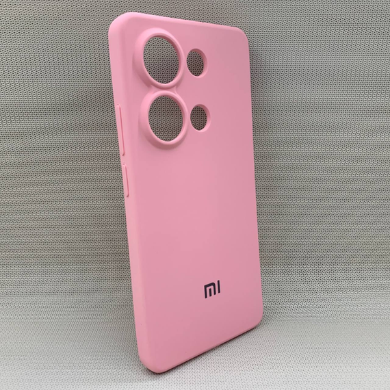 Чохол з логотипом для Xiaomi Note 13 Pro 4G | Протиударний | Soft Touch | Рожевий