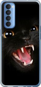 Чехол на Oppo Reno 4 Pro Чёрная кошка "932u-2024-17620"