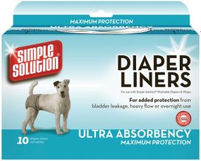 Гигиенические прокладки для собак Simple Solution Disponible Diaper Liner-Heavy Flow Ultra, 10 шт