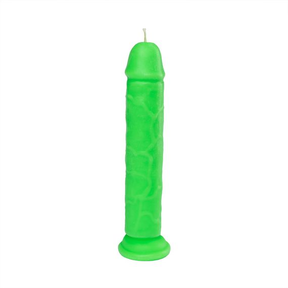 Свічка LOVE FLAME - Dildo Roma Green Fluor, CPS03-GREEN Sex Aura | Зображення 3