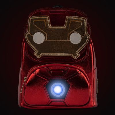Рюкзак шкільний Loungefly POP Marvel - Iron Man Light-Up Mini Backpack (MVBK0161) | Зображення 1