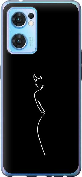 Чехол на Oppo Reno7 5G Силуэт1 "4590u-2669-17620"