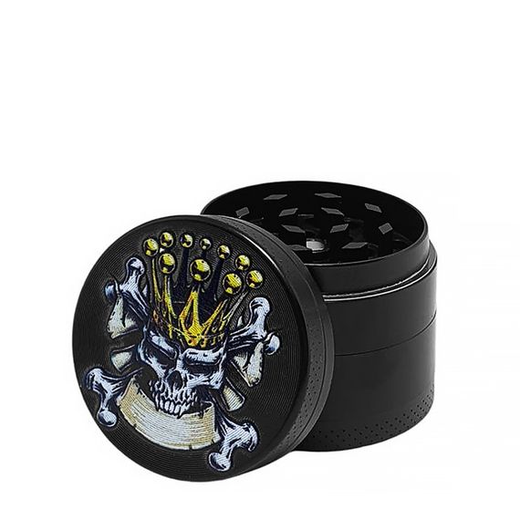 Гриндер Крешер Для Измельчения Табака "Skull Black V1" | Зображення 1
