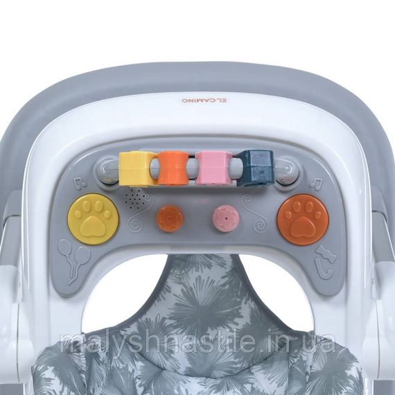 Ходунки детские MULTIWAY ME 1163 Gray световые и звуковые эффекты | Зображення 6