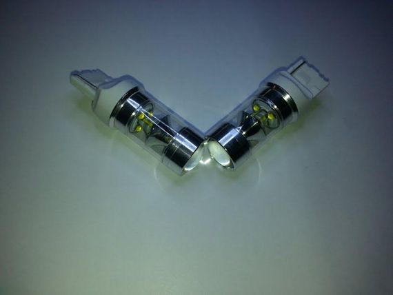 Світлодіодна Автолампа 7440 (W21W), 27W (700 Lm) WHITE, (9X3W Cree XBD) (ціна вказана за одну лампу) | Зображення 1