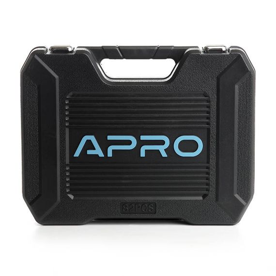 Набор насадок с гаечными ключами CrV ¼, ½ ( 90Т) (82 шт) APRO | Зображення 3