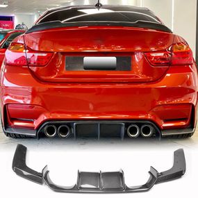 Дифузор заднього бампера V6 (для F80, Карбон) для BMW 3 серія F-30/31/34 2012-2019 рр