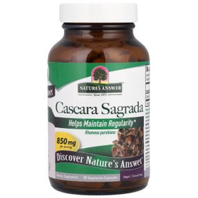 Покращення роботи кішківника Nature's Answer Cascara Sagrada 850 mg 90 Veg Caps