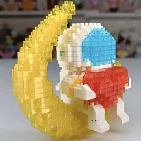 Мини-конструктор Астронавт с сердцем на Луне с подсветкой