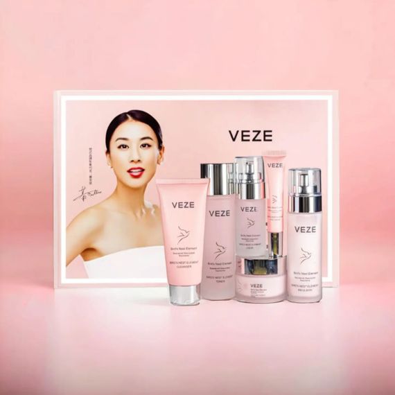 Подарунковий набір косметики для обличчя з ферментом ластівкого гнізда й ніацинамідом Veze Bird's Nest