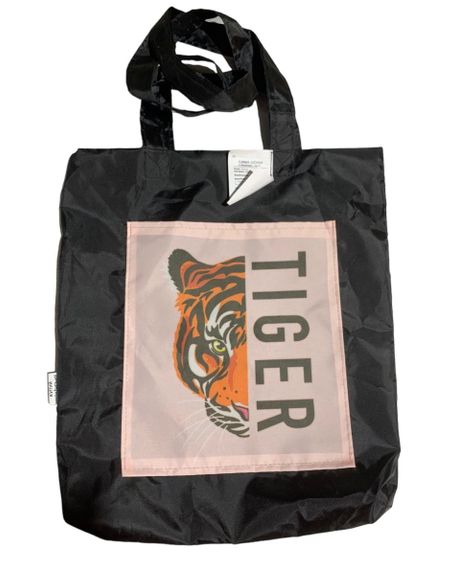 Сумка шопер  з кишенею 4Profi "Тигр" оксфорд  чорна