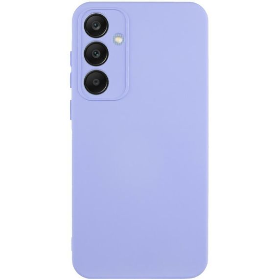 Чохол TPU GETMAN Liquid Silk Full Camera для Samsung Galaxy S24+ Бузковий / Light purple