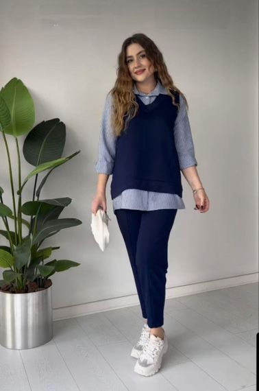 Костюм-двійка Sofia, трикотажний, oversize 079 | Зображення 6