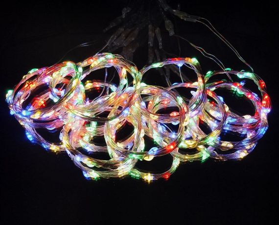 Гірлянда штора 3x2 метри, 200LED, "світлодіодні краплі" від USB, мульти колір, 8 режимів + пульт | Зображення 4