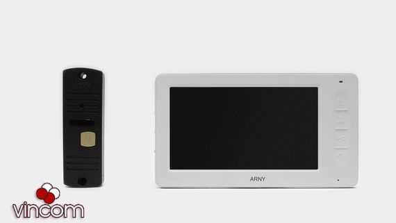 Комплект видеодомофона ARNY AVD-7005 Black | Зображення 1