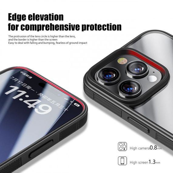 Чехол TPU+PC Pulse для Apple iPhone 14 Pro (6.1") Black | Зображення 2