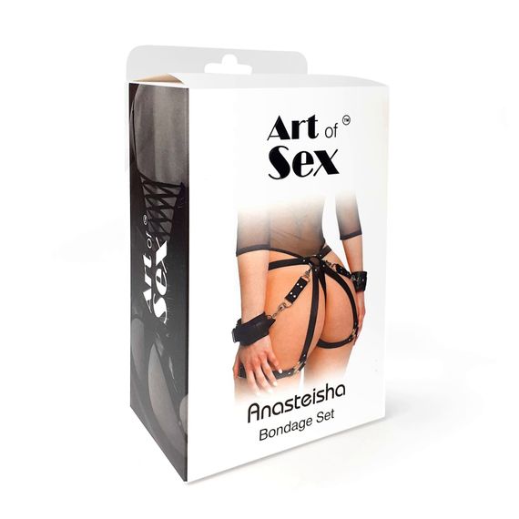 Бондажный набор Art of Sex Bondage set Anasteisha Черный XS/S/M | Зображення 5