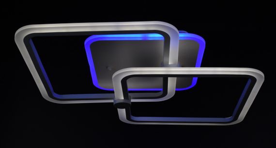 Люстра світлодіодна стельова LED світильник для квартири на стелю лед з пультом 25949 Білий 10х41х63 см. | Зображення 9