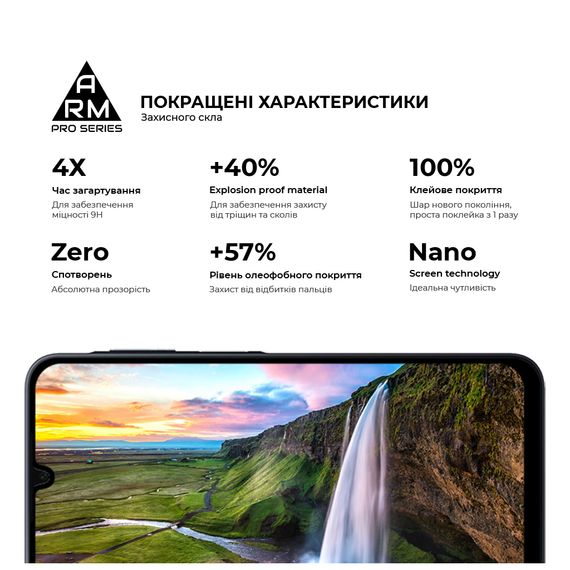 Скло захисне Armorstandart Pro Samsung A16 4G (A165) Black (ARM80171) | Зображення 4