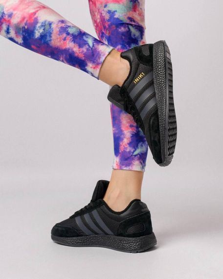 Зимові жіночі кросівки Iniki  Fleece Termo All Black Grey Stripes , В'єтнам 36 23 см | Зображення 4