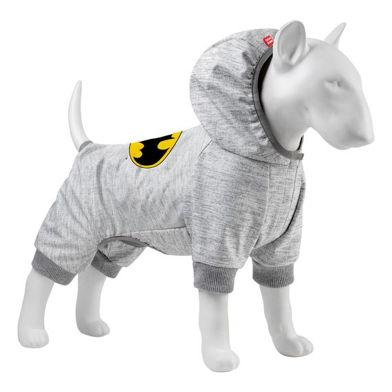 Комбінезон для собак WAUDOG Clothes малюнок "Бетмен лого", софтшелл, S30, B 50-55 см, С 35-39 см