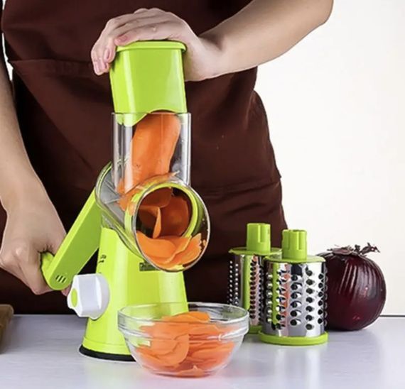 Мультислайсер Kitchen Master для овочів та фруктів | Кухонна ручна Овочерізка | Тертка слайсер | Зображення 1