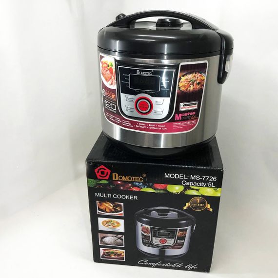 Скороварка пароварка мультиварка Domotec, Мультиварка для готовки, Электронные мультиварки рисоварки BR-33 | Зображення 8