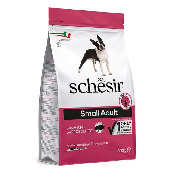 Сухий корм із шинкою для собак малих порід Schesir Dog Small Adult Ham, 800 гр | Зображення 1
