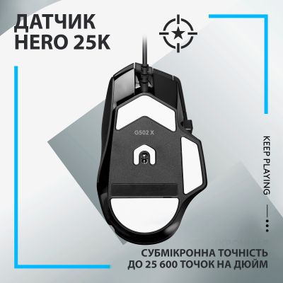Мишка Logitech G502 X USB Black (910-006138) (910-006138) | Зображення 3