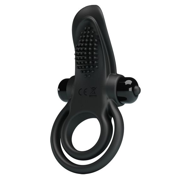 Ерекційне кільце - Pretty Love Vibrant Penis Ring Black Sex Aura | Зображення 7