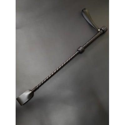 Стек шкіряний БДСМ Candy Hero, довгий, чорний