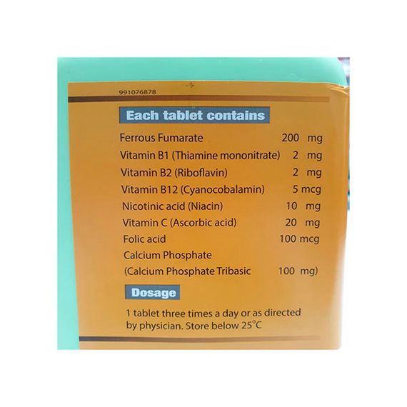 В комплекс SUN FBC Vitamins and Minerals Antianemic with Vitamins 100 Caps | Зображення 1