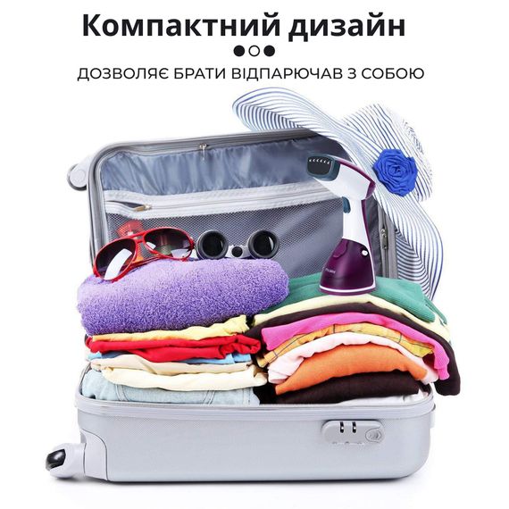 Ручний відпарювач для одягу SOKANY  250 мл  Фіолетовий Lugi AJ2205V | Зображення 6