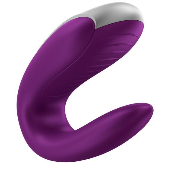 Смартвібратор для пар Satisfyer Double Fun з пультом, Фіолетовий | Зображення 1