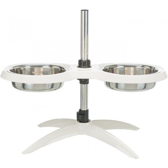 Миски Trixie для собак на регульованій підставці білі меламін/метал 2х1,6 л 21 см | Зображення 3