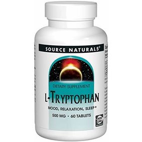 Тріптофан Source Naturals L-Tryptophan with Coenzyme B-6 500 mg 60 Tabs