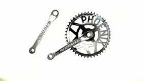 Зірка велосипедна (передня) 44T (+2 шатуна L — 170 mm, під коло, хром) DS