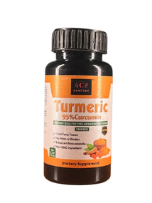 Куркумин Индийский, 95%, 1000мг, 60 капсул, поддержка пищеварения и кожи, Turmeric Comfort