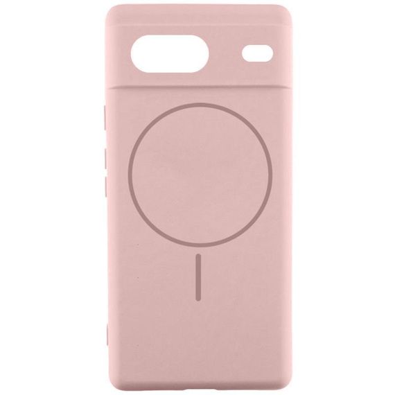 Чехол Silicone Cover Lakshmi Full Camera (AA) with Magnetic Fit для Google Pixel 7 Розовый / Pink Sand