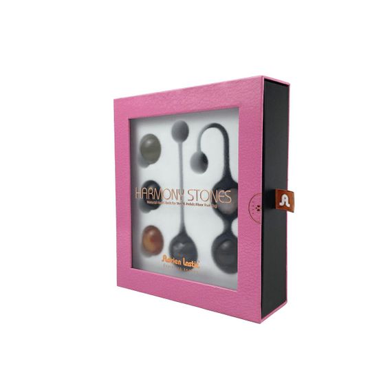 Вагинальные шарики Adrien Lastic Harmony Stones, полудрагоценные камни, диаметр 3 см, 2 держателя sexstyle | Зображення 9